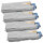 Premium Multipack Toner kompatibel Oki (46490605+46490606+46490607+46490608) BK+C+M+Y, 7.000/6.000 Seiten