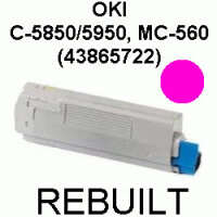 Premium Toner kompatibel Oki (43865722) Magenta 6.000 Seiten