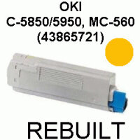 Premium Toner kompatibel Oki (43865721) Yellow 6.000 Seiten