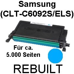 Premium Toner kompatibel Samsung (CLT-C6092S/ELS) Cyan 7.000 Seiten