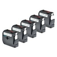 5x Premium Schriftbänder kompatibel Brother (M-K221)...