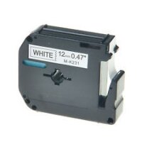 Premium Schriftband kompatibel Brother (M-K231) Schwarz...