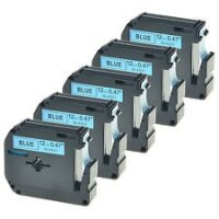 5x Premium Schriftbänder kompatibel Brother (M-K531)...
