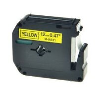 Premium Schriftband kompatibel Brother (M-K631) Schwarz...