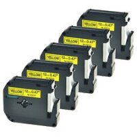 5x Premium Schriftbänder kompatibel Brother (M-K631)...