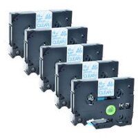 5x Premium Schriftbänder kompatibel Brother...
