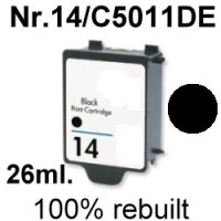 Premium Drucker-Patrone kompatibel HP (Nr.14 / C5011DE)...