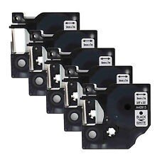 5x Premium Schriftbänder kompatibel Dymo D1 (40913) Schwarz auf Weiss, 9mm x 7m