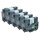 5x Premium Schriftbänder kompatibel Brother (Tze-251) Schwarz auf Weiss, 24mm x 8m, laminiert