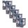 5x Premium Schriftbänder kompatibel Dymo D1 (45013) Schwarz auf Weiss, 12mm x 7m