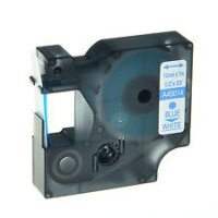 Premium Schriftband kompatibel Dymo D1 (45014) Blau auf...