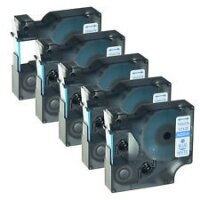 5x Premium Schriftbänder kompatibel Dymo D1 (45014)...