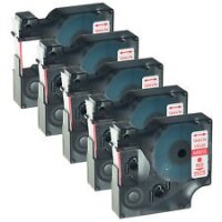 5x Premium Schriftbänder kompatibel Dymo D1 (45015)...