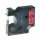 Premium Schriftband kompatibel Dymo D1 (45017) Schwarz auf Rot, 12mm x 7m