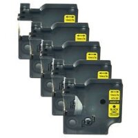 5x Premium Schriftbänder kompatibel Dymo D1 (45018)...
