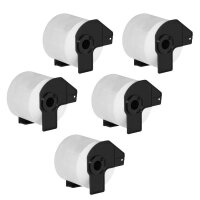 5x Premium Etiketten kompatibel Brother (DK-11207)...
