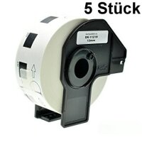 5x Premium Etiketten kompatibel Brother (DK-11219) Rund...