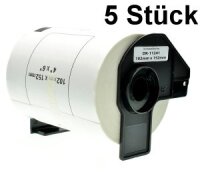 5x Premium Etiketten kompatibel Brother (DK-11241)...
