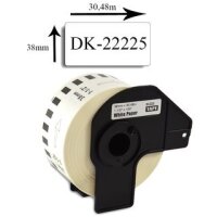 Premium Etiketten kompatibel Brother (DK-22225) Endlos...