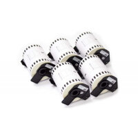 5x Premium Etiketten kompatibel Brother (DK-22243) Endlos...
