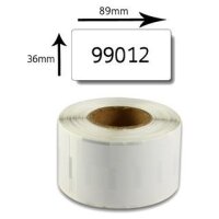 Premium Etiketten kompatibel Dymo D1 (99012) Rechteckig...