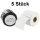 5x Premium Etiketten kompatibel Dymo D1 (99015) Rechteckig 54mm x 70mm, 320 Etiketten/Rolle, Weiss, permanent klebend