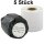 5x Premium Etiketten kompatibel Dymo D1 (99019) Rechteckig 59mm x 190mm, 110 Etiketten/Rolle, Weiss, permanent klebend