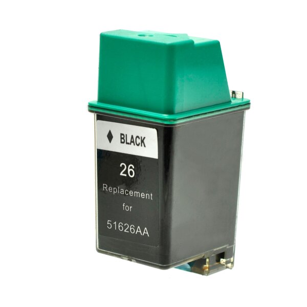 Premium Drucker-Patrone kompatibel HP (Nr.26 / 51626AE) Black 40ml