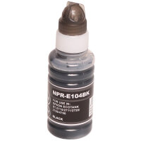 Premium Drucker-Patrone kompatibel Epson (104) Black 130ml.