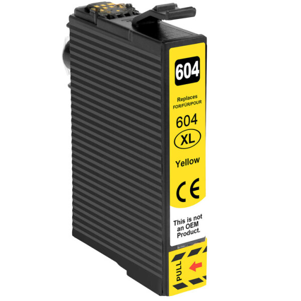 Premium Drucker-Patrone kompatibel Epson (604XL) Yellow Gelb, XL-Inhalt = 13,5ml